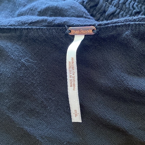 Free People Carmen Black One Shoulder Top Size Small - Picture 10 of 16